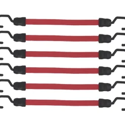 Smith And Locke Smith & Locke Flat Bungee Cords 400 X 18mm 6 Pack