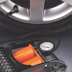 RAC Double-Barrel Foot Pump -Maypole Shop 1125R A4