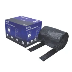 L-PRO Black Tie Handle Refuse Sacks/Bin Liners In Dispenser Box 100Ltr 75 Pack -Maypole Shop 129FH A2