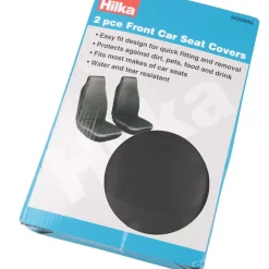 Hilka Pro-Craft Front Car Seat Covers Black 2 Pack -Maypole Shop 165PG A2