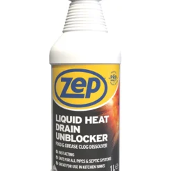 Zep Liquid Heat Drain Unblocker 1Ltr