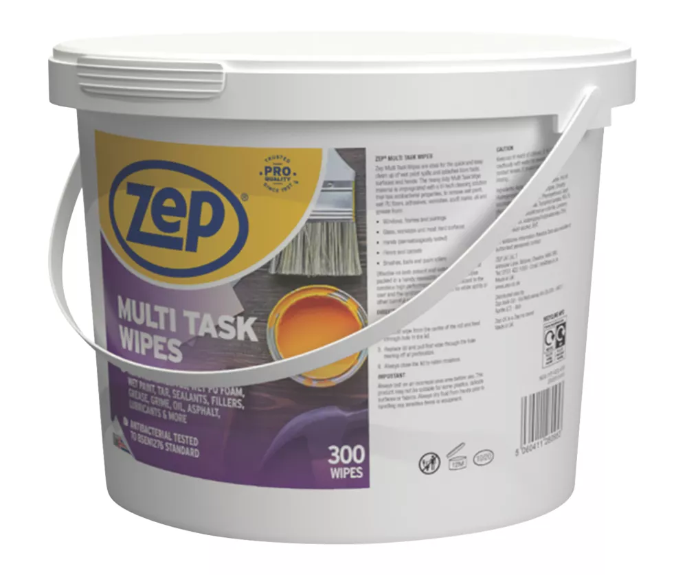 Zep Multi-Task Wipes White 300 Pack 1 Zep Multi-Task Wipes White 300 Pack