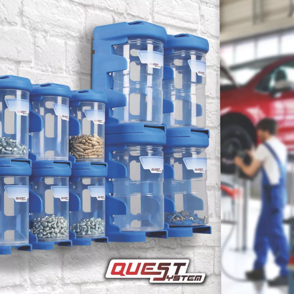 Essentials Q4 Modular Organiser Bin Blue 2 Essentials Q4 Modular Organiser Bin Blue - Image 2