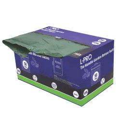 L-PRO Green Garden Refuse Sacks In Dispenser Box 120Ltr 50 Pack