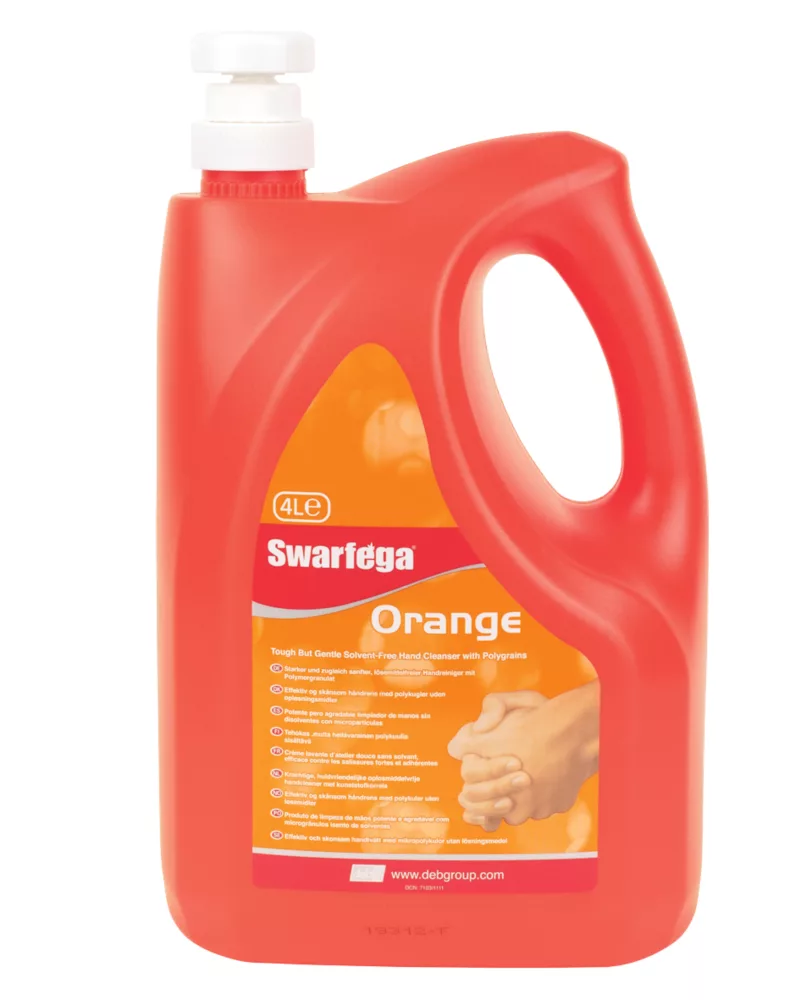 Swarfega Orange Hand Cleaner Pump Pack 4Ltr 1 Swarfega Orange Hand Cleaner Pump Pack 4Ltr