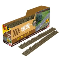 STV Pest Free Defenders Polypropylene Cats & Squirrels Fence Top Flat Prickle Strips 450mm 24 Pack