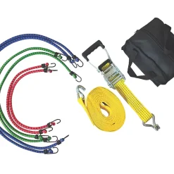 Smith And Locke Smith & Locke Bungee & Ratchet Tie-Down Set With J-Hooks 7 Pieces