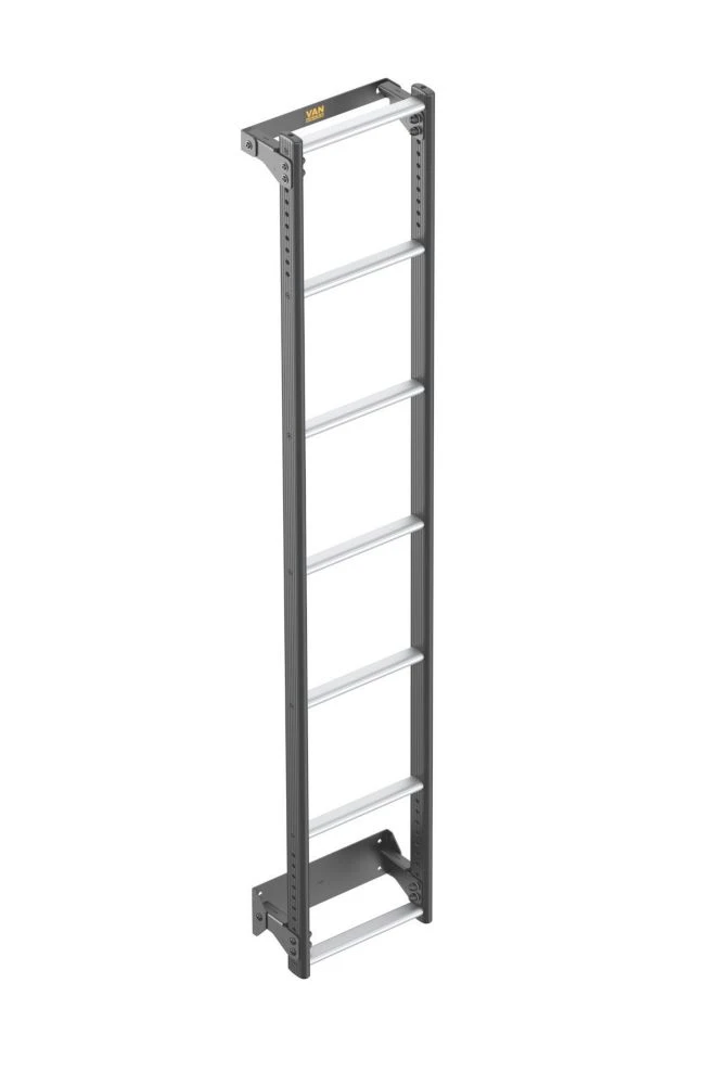 Van Guard VGL7-06 Nissan Interstar 2022 On 7-Treads ULTI Ladder Rear Door Ladder For H2 1860mm 1 Van Guard VGL7-06 Nissan Interstar 2022 On 7-Treads ULTI Ladder Rear Door Ladder For H2 1860mm