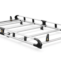 Van Guard Renault Trafic 2014 On Roof Rack - 6-bar ULTIRack+ L2 H2 Twin Door