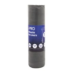 L-PRO Black Wheelie Bin Liners 240Ltr 20 Pack