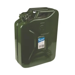 Silverline Steel Jerry Can Green 20Ltr