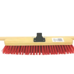 Essentials Stiff Wooden Broom 18" (450mm)