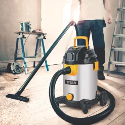 Titan TTB776VAC 1400W 30Ltr Wet & Dry Vacuum 220-240V -Maypole Shop 665KH A3
