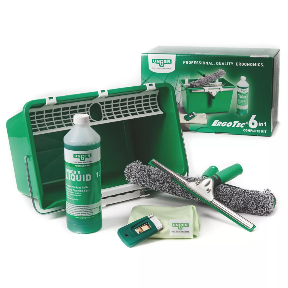 Unger® Unger AK015 Complete Kit 6-in-1 Window Cleaning Kit 6 Pieces 3 Unger® Unger AK015 Complete Kit 6-in-1 Window Cleaning Kit 6 Pieces - Image 3