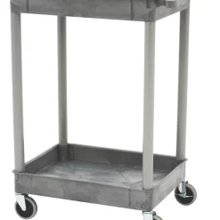 Essentials Grey 2-Shelf Trolley