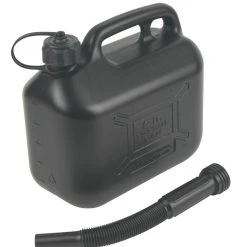 Hilka Pro-Craft Plastic Fuel Can Black 5Ltr