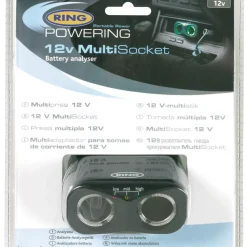 Ring 8A Twin Multisocket With Battery Analyser 12V 7 Ring 8A Twin Multisocket With Battery Analyser 12V -Maypole Shop 74820 A3