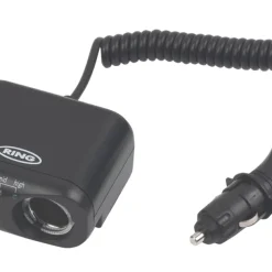 Ring 8A Twin Multisocket With Battery Analyser 12V