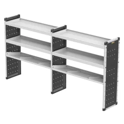 Van Guard Universal Trade Double Van Racking Unit (4 Straight & 2 Angled Shelves) 2466 X 381 X 1279mm