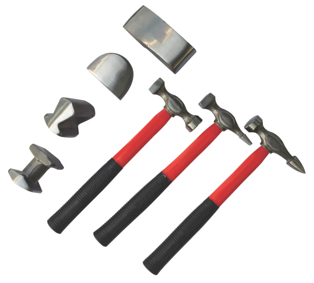 Hilka Pro-Craft Vehicle Panel Beating Kit 7 Piece Set 1 Hilka Pro-Craft Vehicle Panel Beating Kit 7 Piece Set