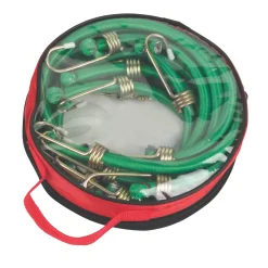 Essentials Bungee Cords With Zinc Hooks 900 X 12mm 6 Pack